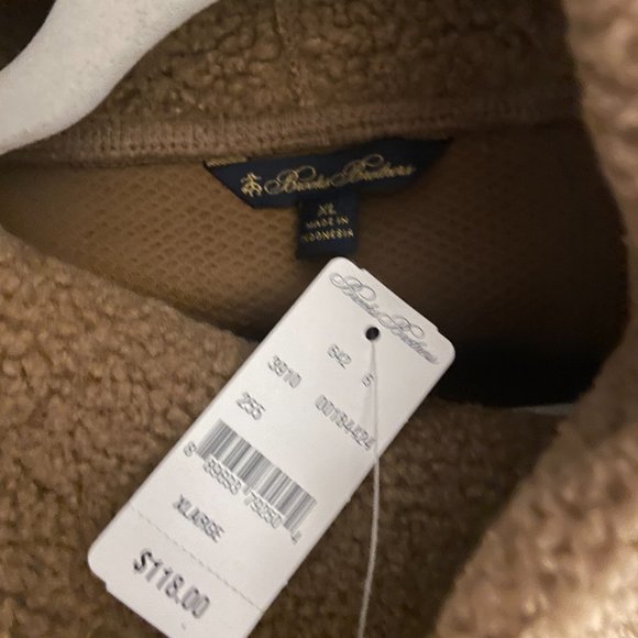 NWT Brooks Brothers Teddy Funnel Neck Pullover XL - Picture 5 of 6
